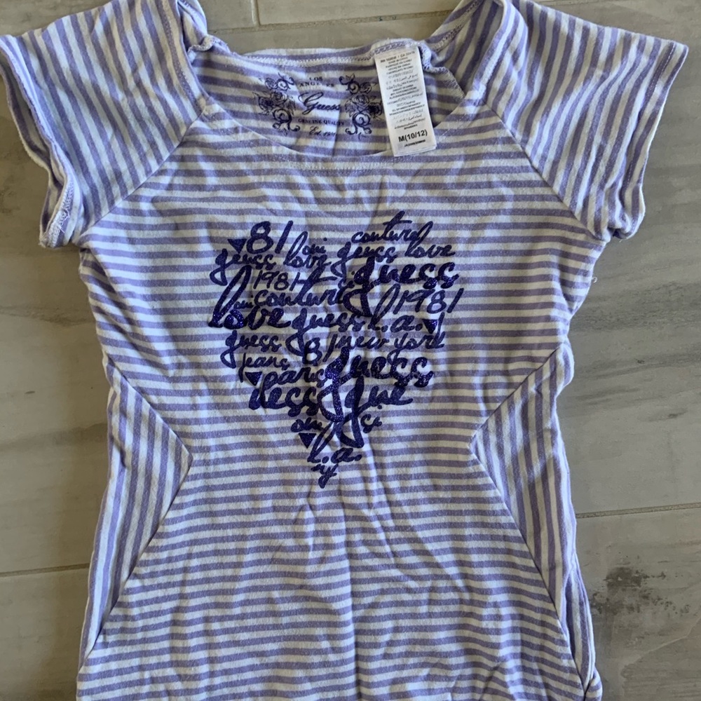 GUESS Striped Guess Tee